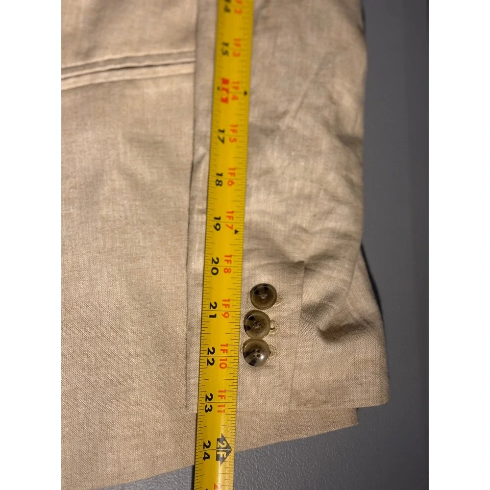 J.Crew Womens Crosshatch linen-cotton Holland blazer AL221 Size 4
